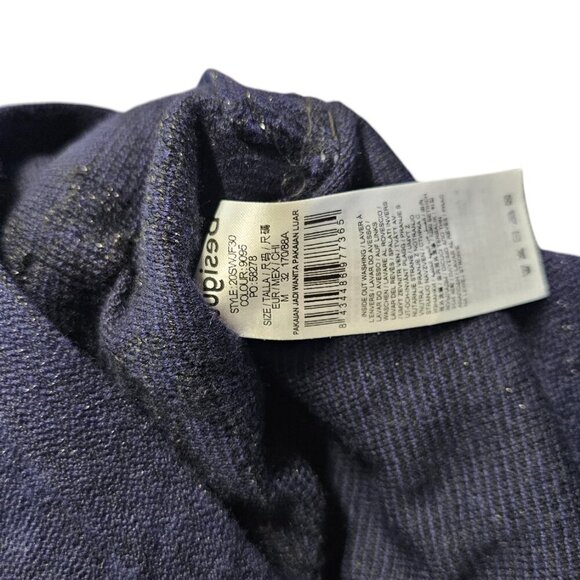 Desigual Womens Paisley Knit Embellished Long Sleeve Sweater, Blue, Black Size M - Picture 9 of 11